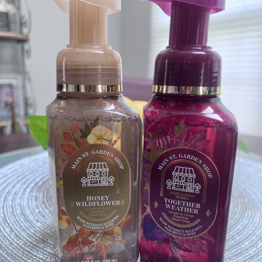 *** SALE***Bath & Body Works Main St. Garden Soap Foaming Soap Duo NWT